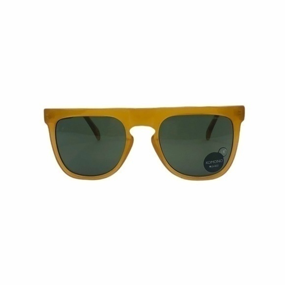 KOMONO Sunglasses Bennet Amber NEW square yellow gold - Picture 7 of 12